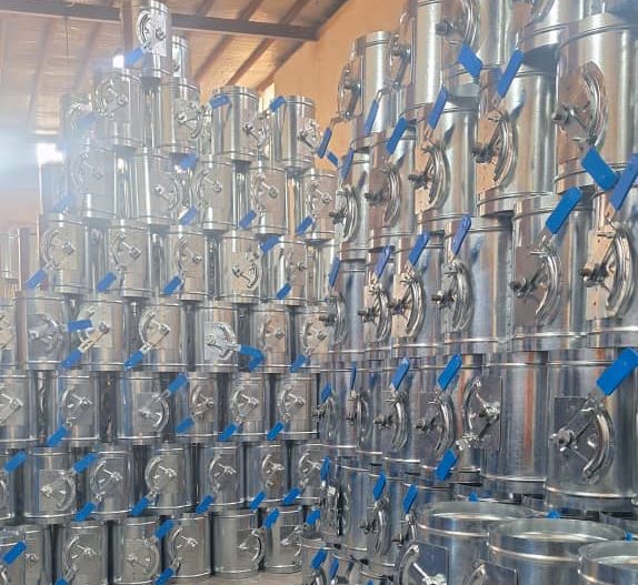 تولید و فروش دمپر گرد دستی