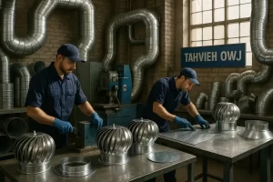 تولید کننده کلاهک دودکش پره ای